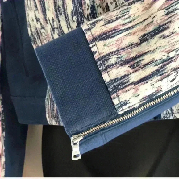 BCBG Maxazria Cropped Multicolor Biker Jacket - Picture 5 of 7